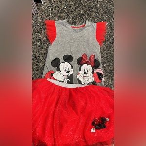 Minnie Mouse Girls Outfit- Size 6